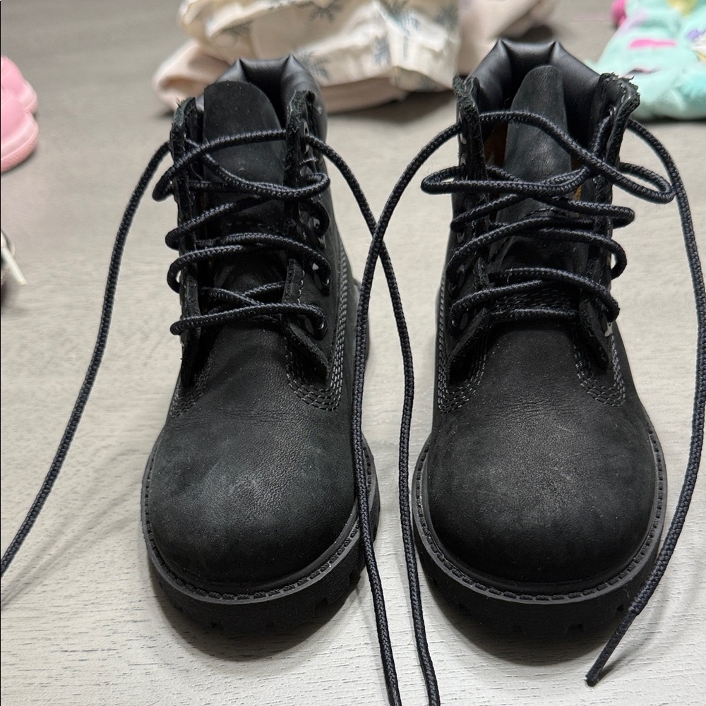 Toddler Black Timberland Boots